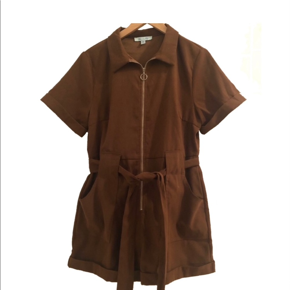 Zip up romper